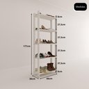 Ver imagem 5 de Sapateira Multiuso para Calçados 5 Andares Organizador Mdp 15mm Branco Branco