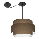 Ver imagem 7 de Lustre Sala de Jantar com Desvio Vivare Md-4399 Cúpula em Tecido 50cm Cáqui 127/220v