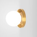 Ver imagem 4 de Plafon Teto Arandela Parede Dourado Globo Retro Vintage 12cm Sphera Tks Iluminacao