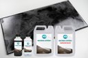 Ver imagem 1 de Kit Porcelanato Liquido Metálico Cinza Cetim / Preto Profundo AG por M² Resinas ag Kit Porcelanato L