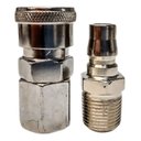 Ver imagem 1 de Kit Engate Rápido Esfera Alta Vazão 3/8 com 2 Peças