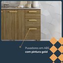Ver mais imagens de Balcão para Pia 120cm sem Tampo 3 Portas 2 Gavetas Urbane Freijó/Freijó