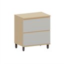 Ver imagem 1 de Balcão de Cozinha 100% MDF 1 Porta 1 Gaveta com Tampo 80cm Aura Luciane Móveis