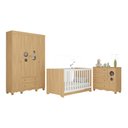 Ver imagem 2 de Quarto de Bebê Completo com Berço Americano 3 em 1 Suspiro Multimóveis Mp4616 Madeirado