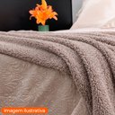 Ver imagem 2 de Cobertor Manta Solteiro Peseira para Cama Sofá Antialérgica Bouclé Rosé 1,50x2,00m - Camesa