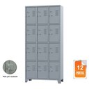 Ver imagem 3 de Roupeiro de Aço c/ 12 Portas Pequenas – 1,96×0,93×0,36m – CZ/CZ – AMAPA – 10106
