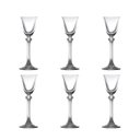 Ver imagem 2 de Conjunto 6 Taças para Licor de Vidro com Titânio Alexandra 60ml Rojemac