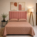 Ver imagem 2 de Kit Cabeceira Modular Estofada Autocolante Cama de Casal - 144x90cm