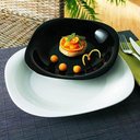 Ver imagem 2 de Jogo 6 Pratos de Sobremesa Vidro Opalino 19cm Lyor Carine Black Pequeno