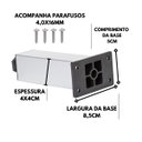 Ver imagem 3 de Kit 8 Pé Alumínio 13cm Fosco Cozinha Móveis 40x40 Regulável
