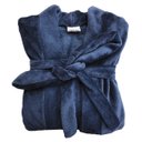 Ver imagem 3 de Roupão Feminino Masculino Inverno Macio Adulto Tam P Azul