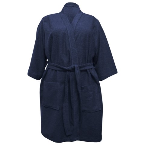 Roupão Feminino Masculino Inverno Macio Adulto Tam P Azul