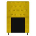 Ver imagem 2 de Cabeceira Brenda Para Cama Box Solteiro 120cm com Capitonê Suede - Ecotec Decor:Amarelo