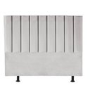 Ver imagem 2 de Kit Cabeceira e Calçadeira Baú Queen 160cm Cancun Suede Cinza Claro - D A DECOR