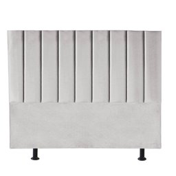 Kit Cabeceira e Calçadeira Baú Queen 160cm Cancun Suede Cinza Claro - D A DECOR - 2 Kit Cabeceira e Calçadeira Baú Queen 160cm Cancun Suede Cinza Claro - D A DECOR - 2