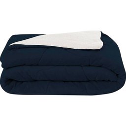 Edredom Tecebem Casal Confort Plus Sherpa 210mx240m Marinho - 1
