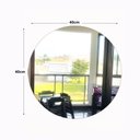 Ver imagem 2 de Espelho Decorativo Redondo Para Banheiro Sala Com LED - 40cm
