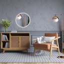 Ver imagem 5 de Espelho Decorativo Redondo Para Banheiro Sala Com LED - 40cm