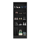 Ver imagem 5 de Sapateira 1 Porta com Espelho Jade Plus Multimóveis Preta