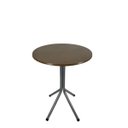 Ver imagem 1 de Mesa Bistrô Baixo Cinza com Tampo Redondo Amadeirado