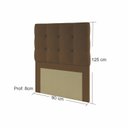 Ver imagem 2 de Cabeceira Estofada com Strass 90cm Solteiro Paris