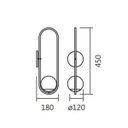 Ver imagem 2 de Arandela Luminária de Parede Pendulo Cobre Polido Spotline