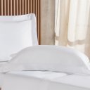 Ver imagem 4 de Jogo de Cama Casal 4 Pçs Ricamo 300 Fios 100% Algodão 140x190x30cm Branco