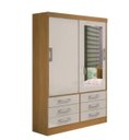 Ver imagem 1 de Guarda Roupa Meridian 2 Portas Cinamomo/Off - D Doro Móveis