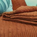 Ver imagem 3 de Manta de Sofá Tricot Terracota Delicato 1,30x1,60