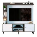 Ver imagem 1 de Home Para Tvs De 50 Polegadas Com 2 Portas De Bater e 6 Prateleiras 2040 - Quiditá - Branco /