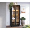 Cristaleira Ambiente Guanabara Preto Acetinado Noce Milano – Colibri - 2