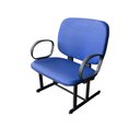 Ver imagem 1 de Poltrona Obeso c/ Braços Azul - Suporta até 400kg