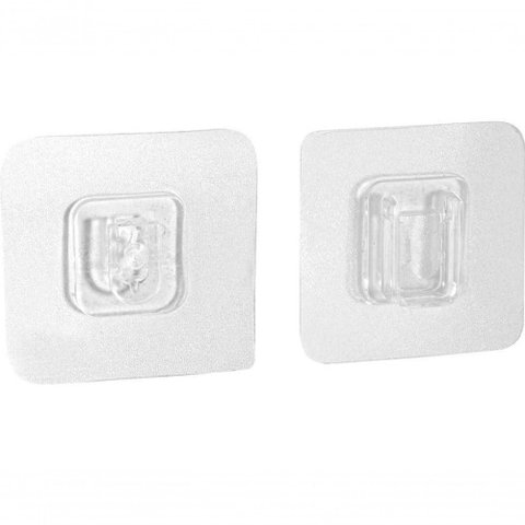 Gancho Plástico Dupla Face 60x60mm Vonder