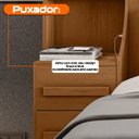 Ver imagem 7 de Cabeceira Casal Extensível com 2 Mesas de Cabeceira 4 Gavetas com Tomada Síria Carvalho Tapajós