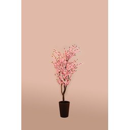 Arvore Artificial Pessegueira Rosa Tronco Natural - 2