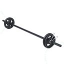 Ver imagem 1 de Kit Body Pump Anilhas 6kg + Barra 120 Cm Com Presilhas