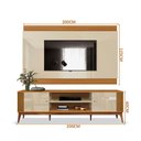 Ver imagem 4 de Painel com Rack Ripado TV 75 Polegadas Off White Cedro Legacy 2.0 Edn Móveis