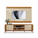 Ver imagem 2 de Painel com Rack Ripado TV 75 Polegadas Off White Cedro Legacy 2.0 Edn Móveis