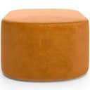 Ver imagem 3 de Kit 2 Puffs Decorativos Orgânico para Living Quarto 70cm Doha W01 Couríssimo Whisky - Lyam Decor