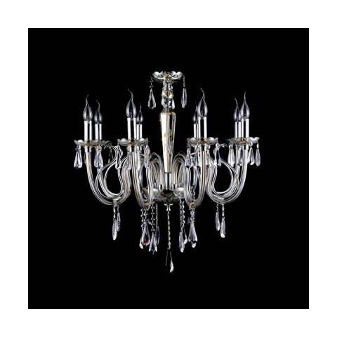 Lustre Gallery Crist/vid 71cmx78cm 8xe14 - Tr/champ Bella