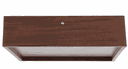 Ver imagem 4 de Kit 2 Plafons Quadrado Madeira 25x25 02 Luzes - Freijó