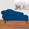 Recamier Divã Capitonê Larissa Lado Direito Suede Azul Marinho - 5