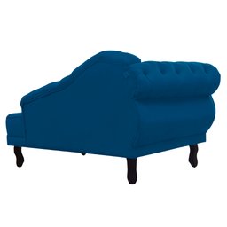 Recamier Divã Capitonê Larissa Lado Direito Suede Azul Marinho - 4