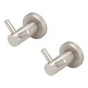 Ver imagem 1 de Kit 2 Porta Toalha Cabide Duplo Banheiro Inox Escovado