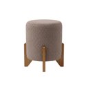 Ver imagem 7 de Kit Decorativo Sofá Curvo Orgânico + 01 Puff e Poltrona Luna Boucle Cappuccino - Montanaris Decor