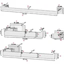 Ver imagem 4 de Kit Acessórios para Banheiro 4 Peças Aço Inox 304 Premium Fino Inox Dourado Brilhante