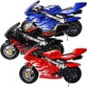 Mini Moto Infantil Gasolina 2 Tempos 49cc Speed Ninja Gp Esportiva Pocket Bike Importway Wvpr-204 Wv - 3