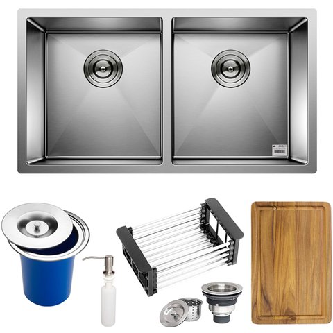 Cuba Inox 304 Quadrada Gourmet Plana Cozinha78x40 Lixeira , Acessório e Tabua  Smartinox SQ800