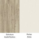 Ver imagem 6 de Guarda Roupa Dormitório Modulado Master Casal Queen 1,58 m - Avelã Rústico e Areia - Luciane M12