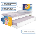 Ver imagem 3 de Bicama Solteiro Tema Fadinha Encantada Adesivada Cama Auxiliar Mdf/mdp